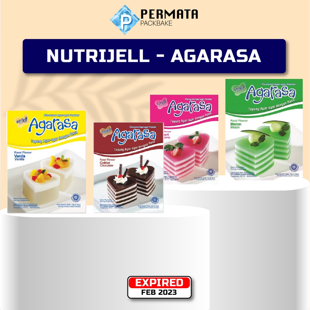 

Nutrijell AGARASA 10 gram ANEKA RASA