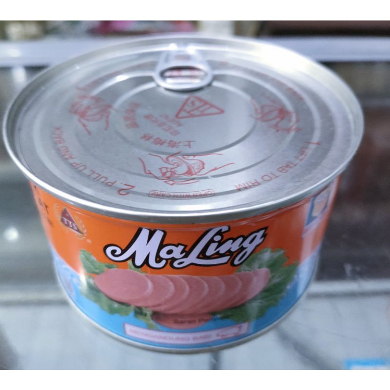 Daging Ham MaLing TTS Canned Pork Luncheon Meat 397 gr