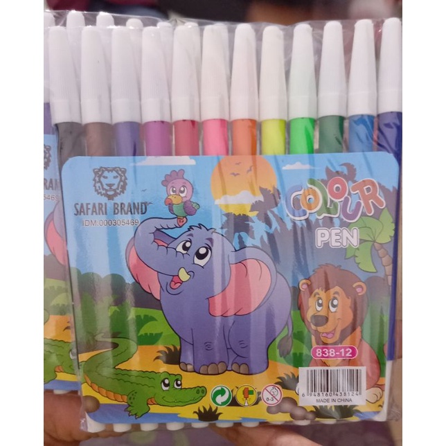 

(60gr) 1 pak spidol set warna 12 vanco