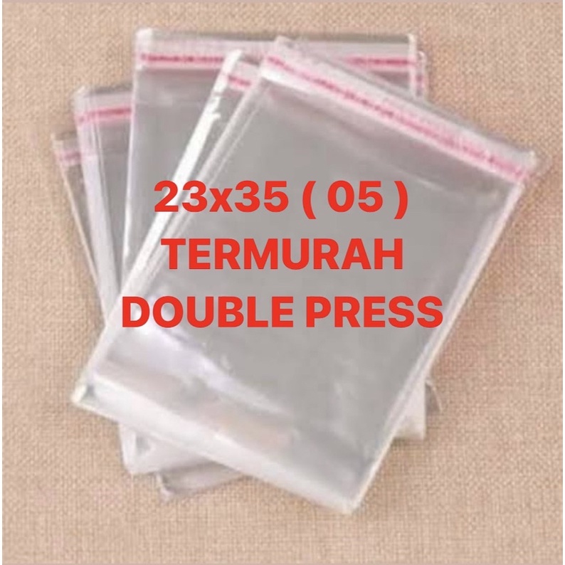 23x35 05 PLASTIK OPP SEAL BAJU ANAK TEBAL | 100 PCS