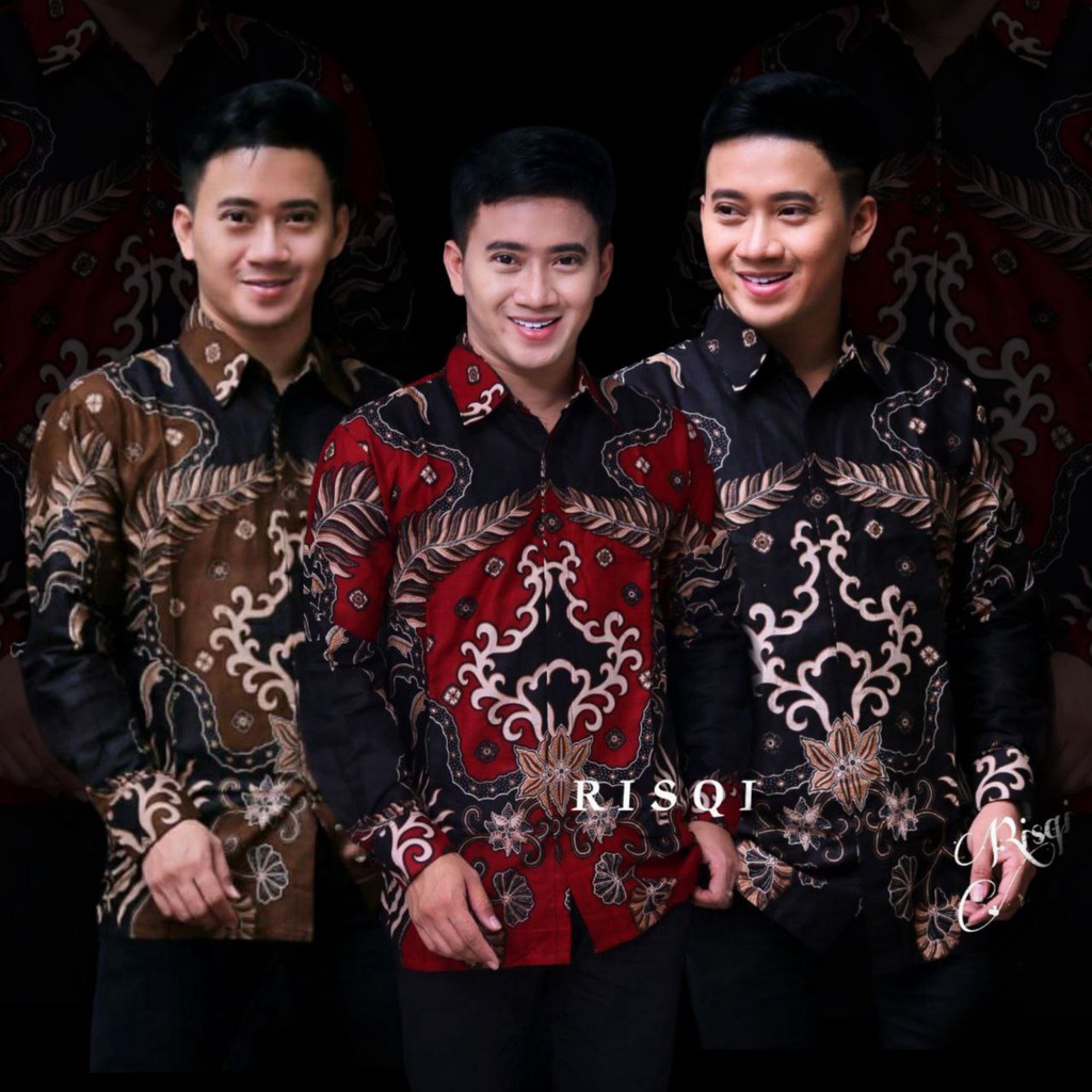 BAJU KEMEJA BATIK PRIA LENGAN PANJANG SIZE M L XL XXL | BATIK MOTIF TERBARU TERLARIS-BATIK PRIA LENGAN PANJANG MODERN TERBARU