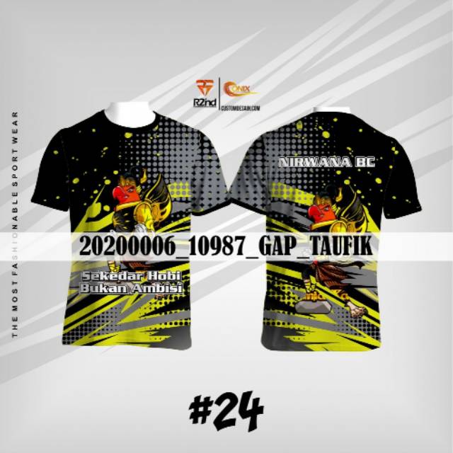 Jersey burung printing