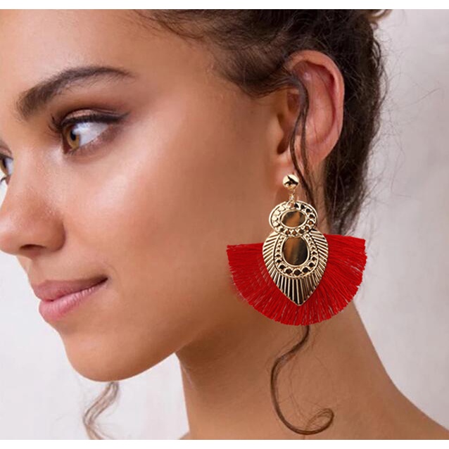 Baru rumbai anting-anting bohemian fashion retro burung anting-anting Eropa dan Amerika berlebihan g