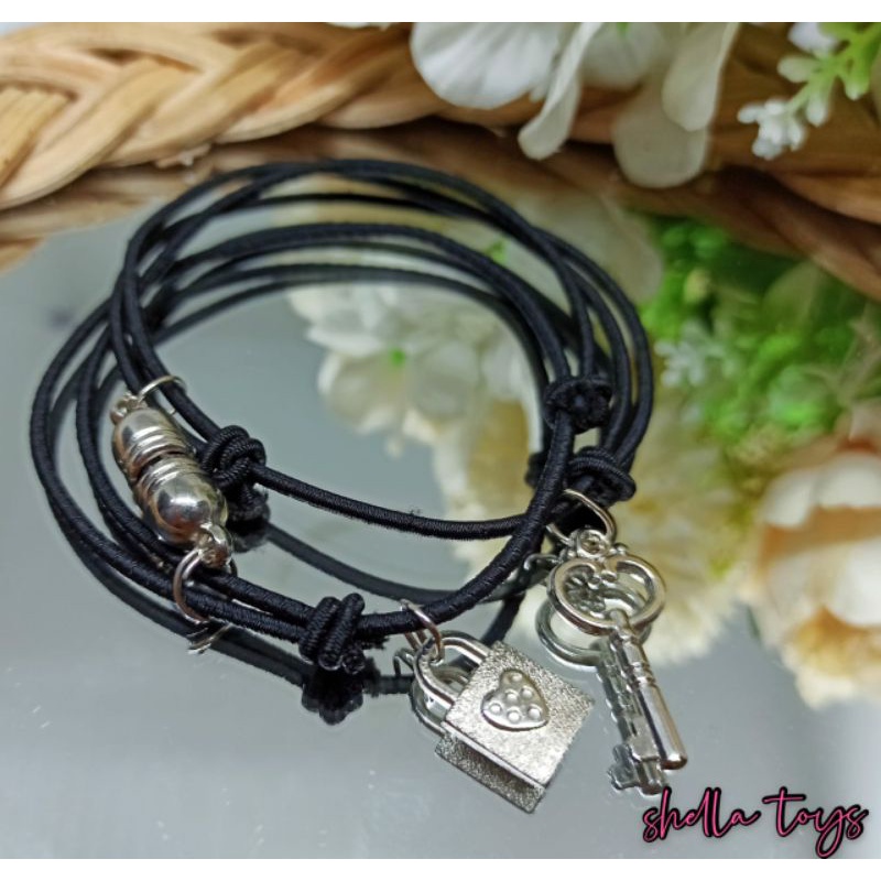 2pcs gelang magnet/1pasang gelang Couple Magnet Gelang tali Cauple harga murah