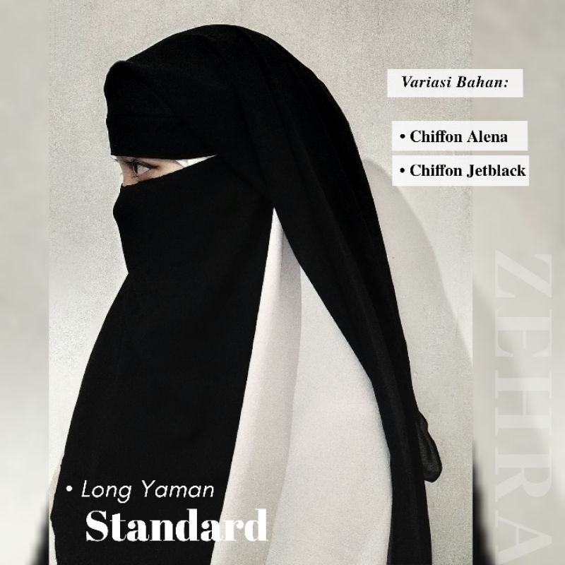 Cadar/Niqab Yaman Pendek Sifon/Chiffon/Murah