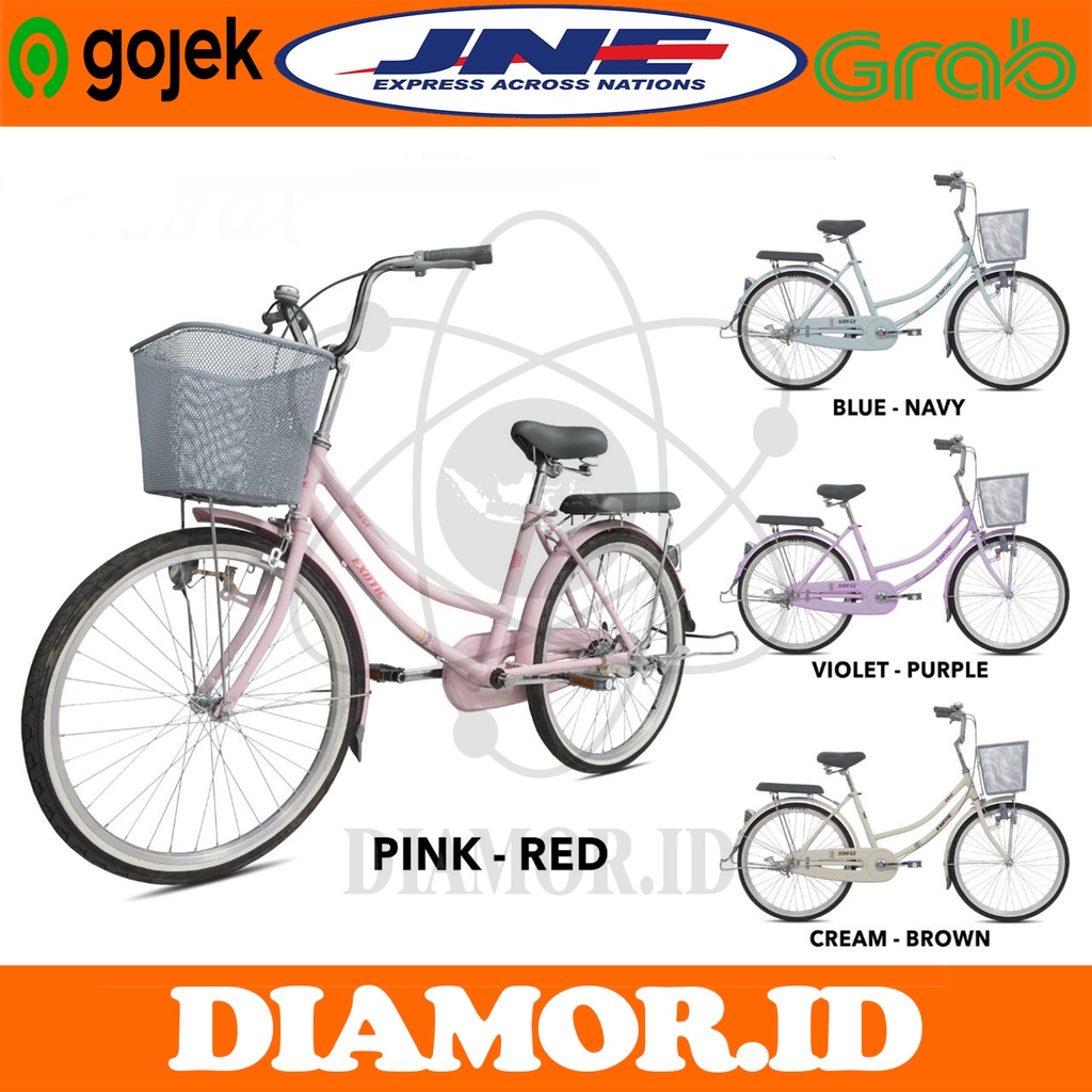 [EKA JAAYA SEPEDA] Sepeda Keranjang Remaja Dewasa EXOTIC 9788 GX 20 24 26 inch Citybike CTB