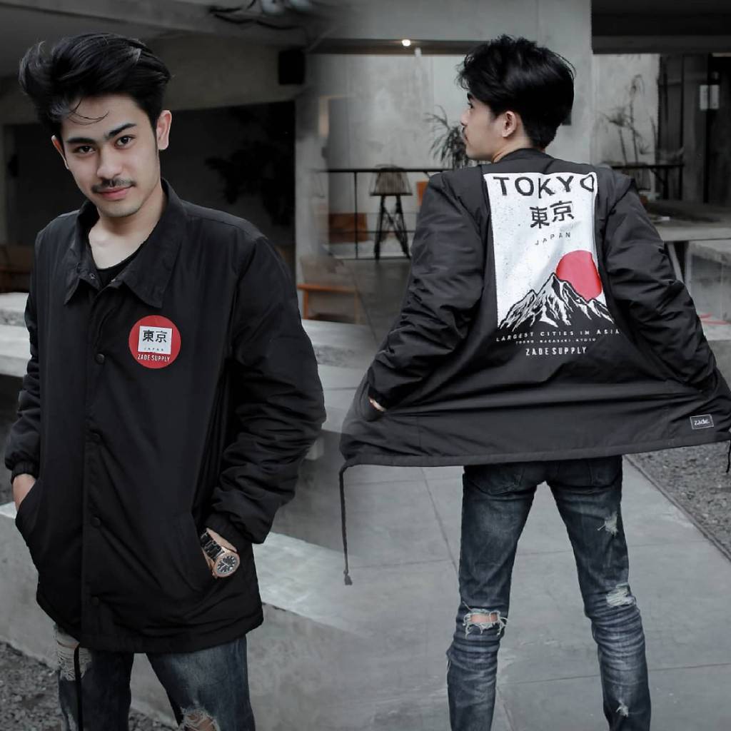 Coach Jacket-Jacket Coach Salvio Hexia-Jaket Murah-Jaket Pria-Jaket Wanita-Jaket Terbaru-G14 Tokyo Hitam