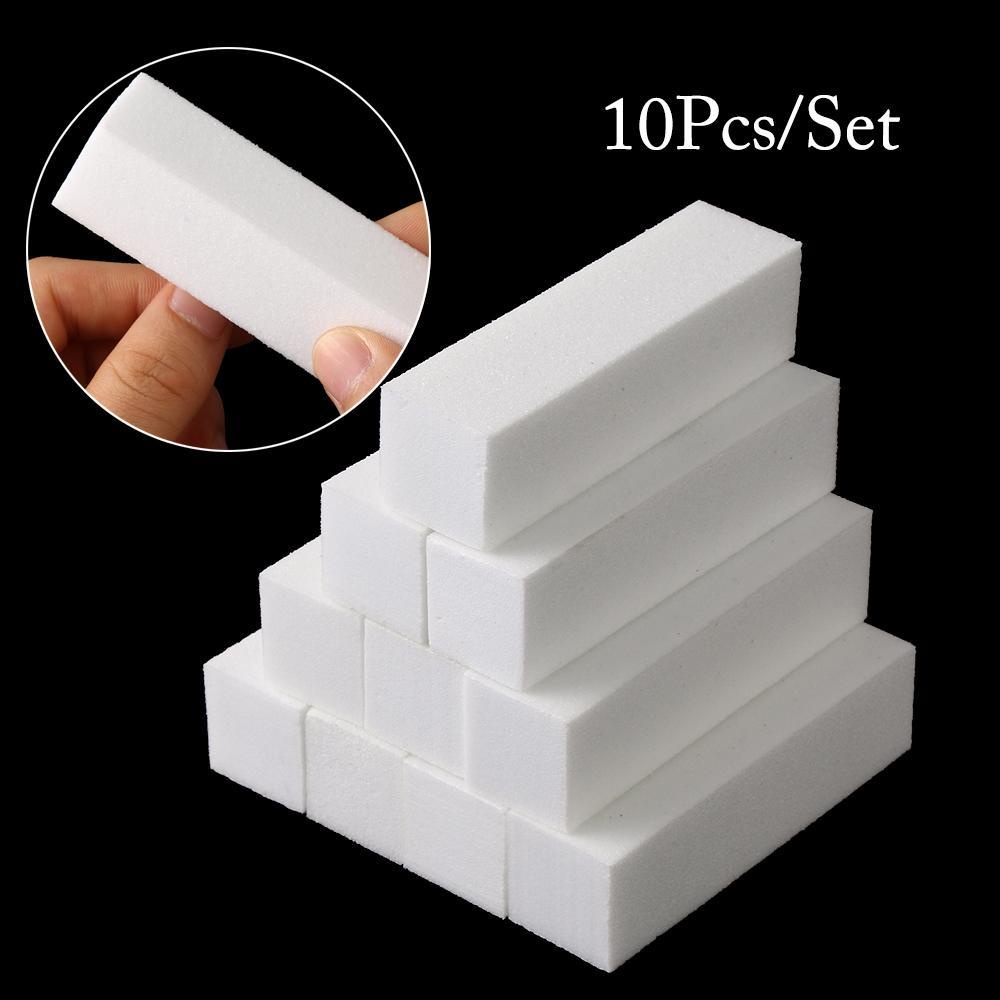 Preva 10pcs Nail Polisher New White Alat Manicure Poles Blok