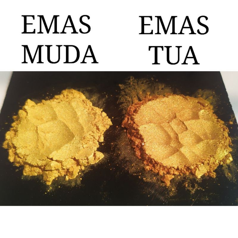 GOLD POWDER SHIMMER BUBUK EMAS 100GR EMAS MUDA