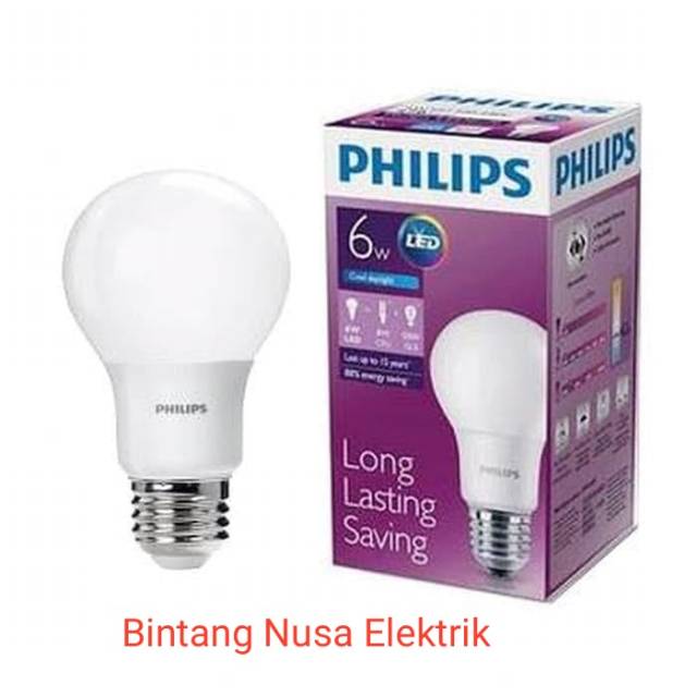 Lampu LED Philips 6 Watt