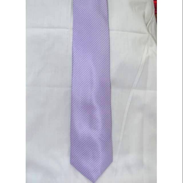 Dasi warna ungu muda motif