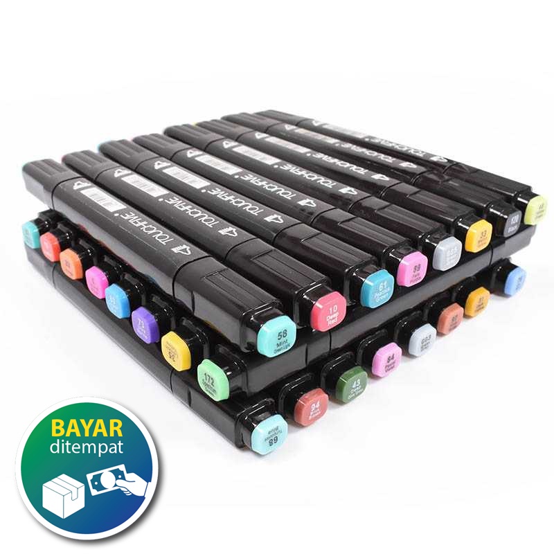 

Terlaris TOUCH Spidol Dual Side Fine Art Marker 30 Color - T30