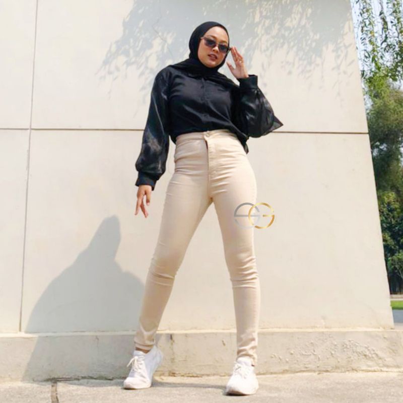 CELANA CHINOS WANITA high waist  CELANA IMPORT MURAH HW