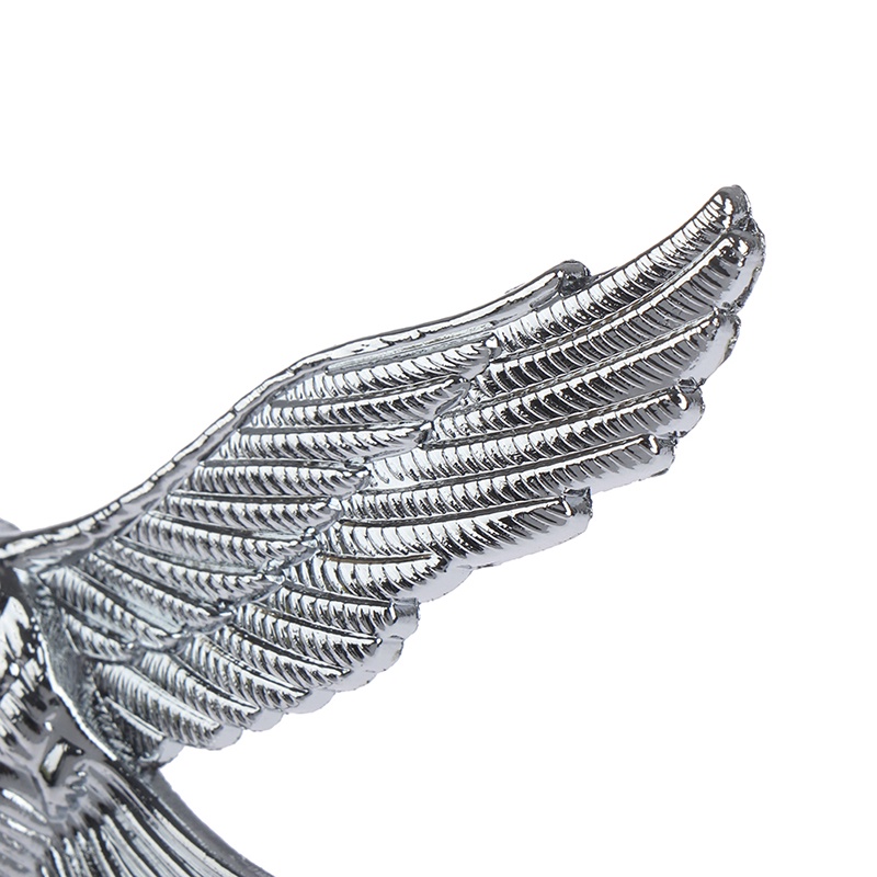 {LUCKID}Car Front Cover Chrome Hood Ornament Badge 3D Emblem Angel Eagle For Auto Car