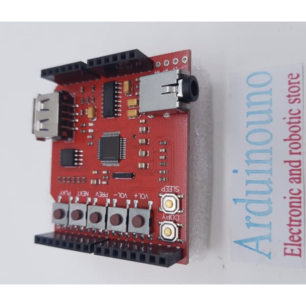 Clearence Sale USB-SD Module MP3 Shield Module Mp3 Player for arduino RED color