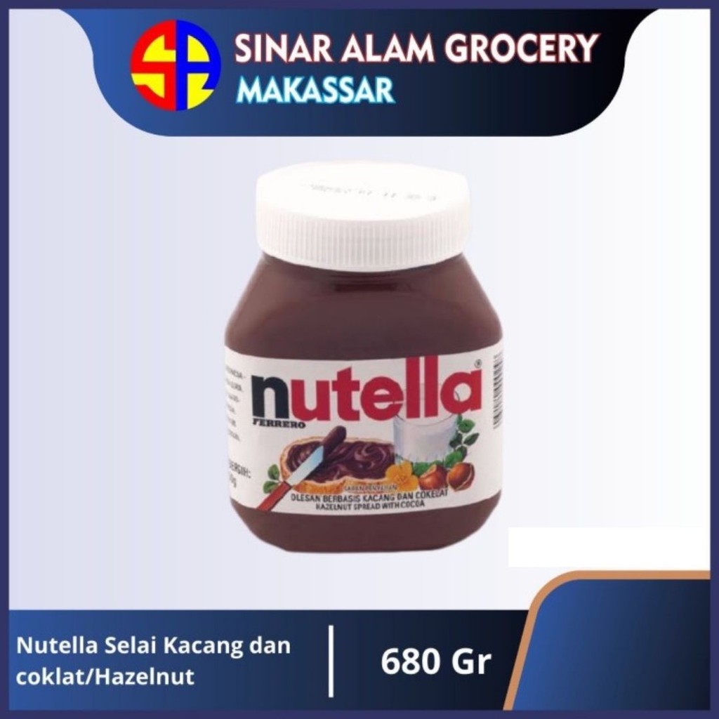 

Nutella 680 gram,expired panjang,ada logo BPOM MUI