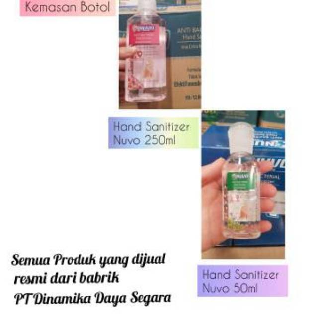 Nuvo Hand Sanitizer 50ml Sanitizer tangan Nuvo 50 ml