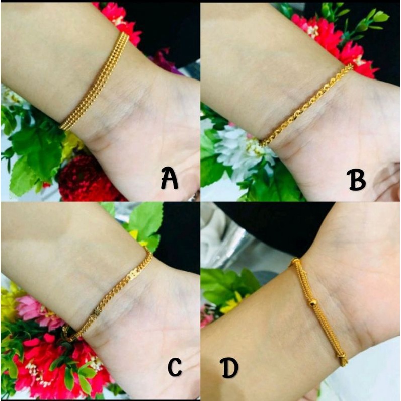 gelang tangan dewasa perhiasan fashion wanita