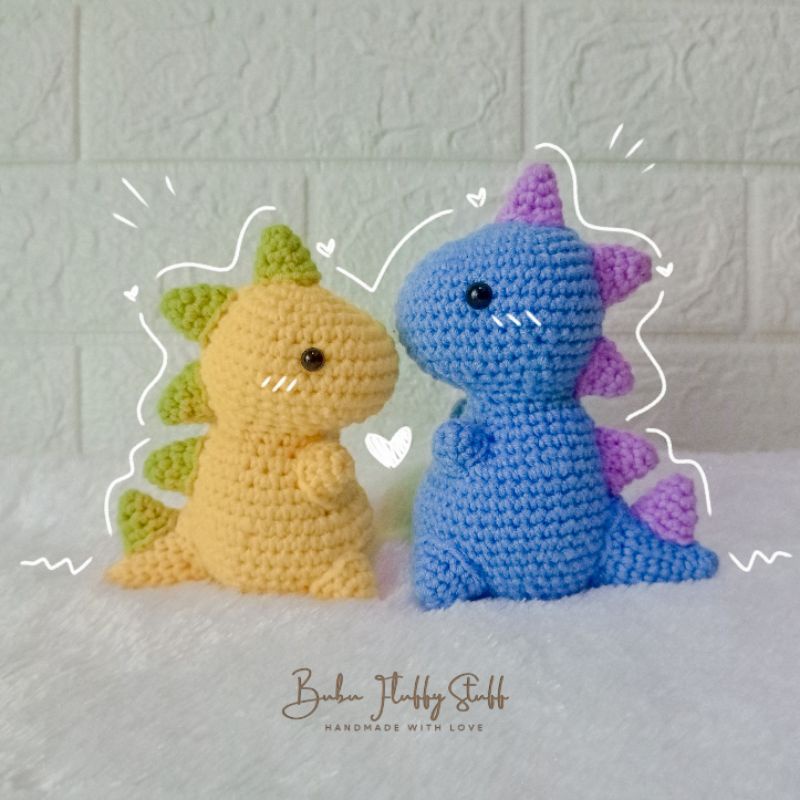 Dino Couple Amigurumi | Boneka Rajut Amigurumi