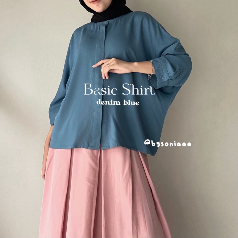 Daisy Shirt - Kemeja Basic tangan 3/4