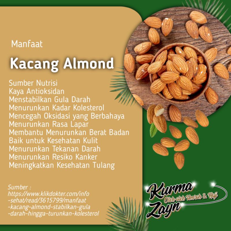 

Kacang Almond panggang (roasted)