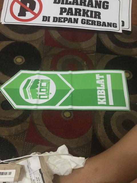 Stiker Sticker Tanda Masjid Mushola Kamar Kiblat Muslim Islam