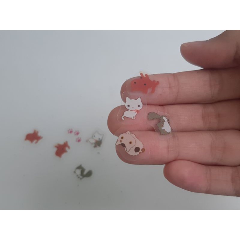 80 pcs sticker Rilakkuma dan Kutusita nyanko