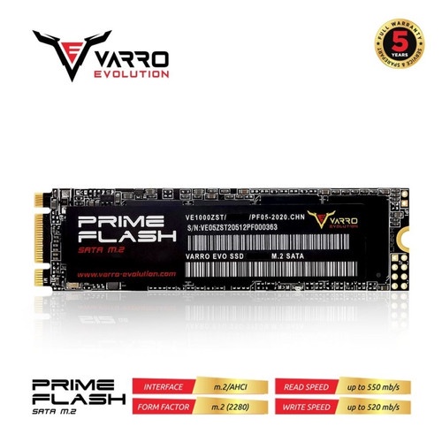 SSD 256GB VARRO Prime Flash M2