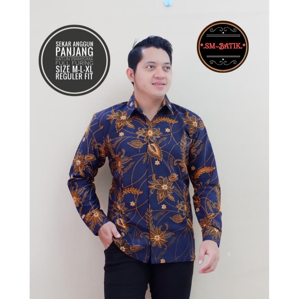 SEKAR ANGGUN SM BATIKSOLOAMANAH KEMEJA BAJU BATIK PRIA SOLO LENGAN PANJANG PENDEK LAPIS FURING ATASAN BATIK PREMIUM MODERN KATUN HALUS BRAMANTYA WISAKA KUNING SUKET SEGORO PEKSI KUNING NARAYA IJO PEKSI WIBOWO LESMANA HITAM PARANG TRUNTUM COKLAT PANJI