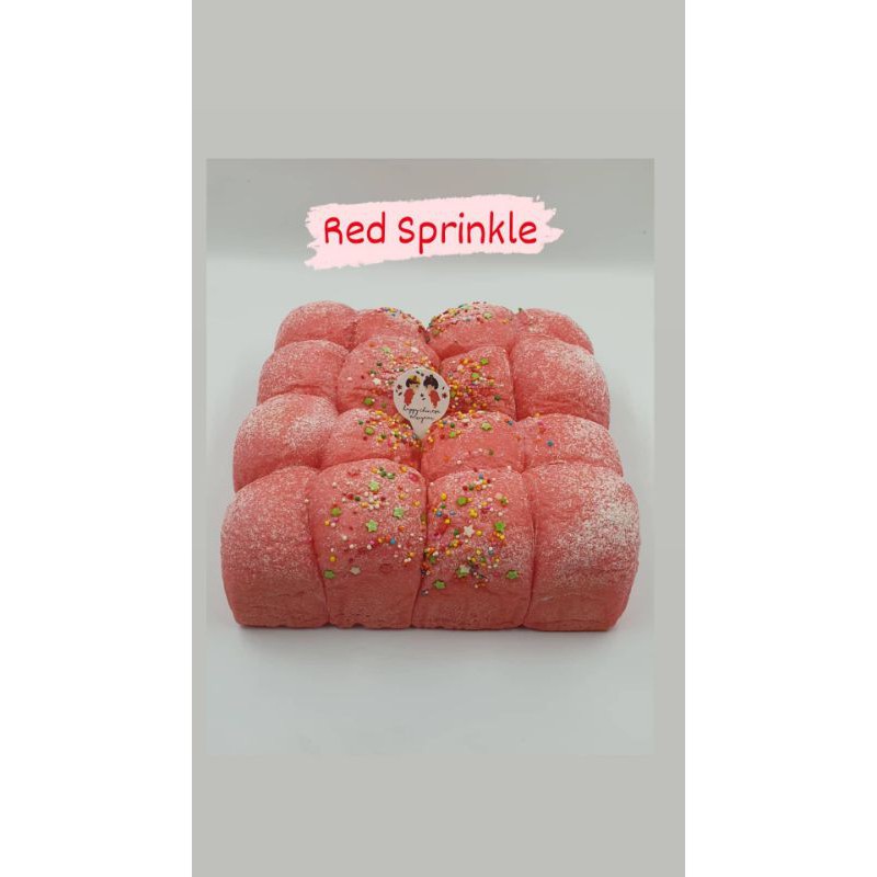 

Red Sprinkle Japanese Milk Bun / Buns / Bread / Roti Kasur