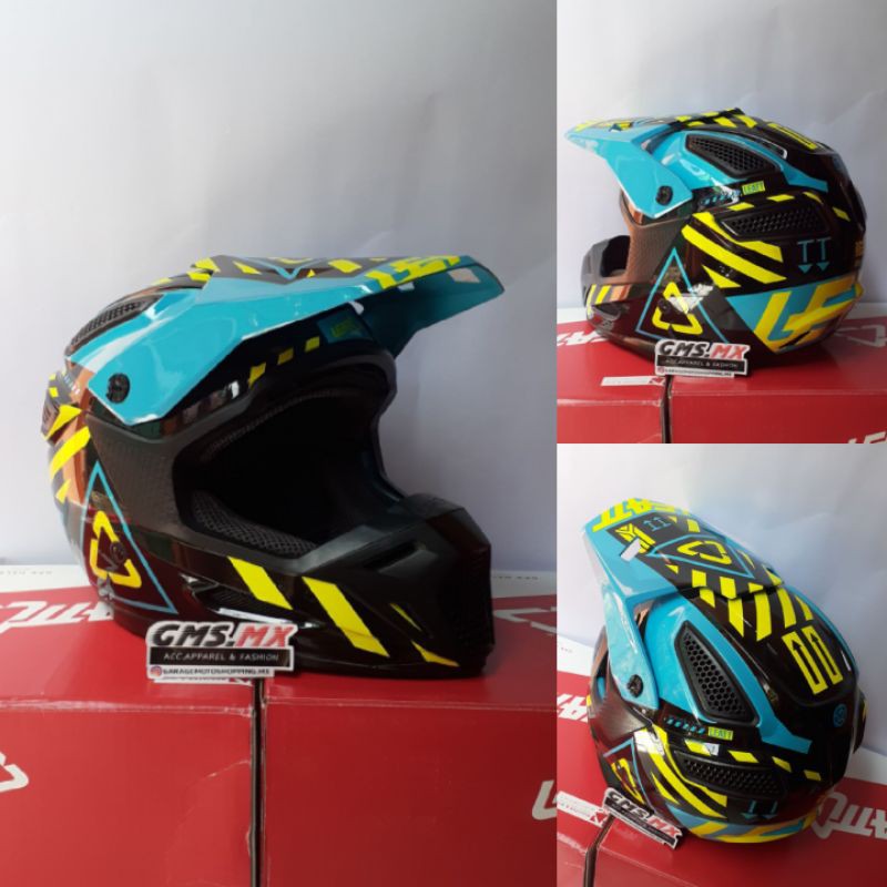 HELM LEATT GPX 5.5 V19, HELM CROSS LEATT, HELM FULLFACE LEATT GPX 5.5