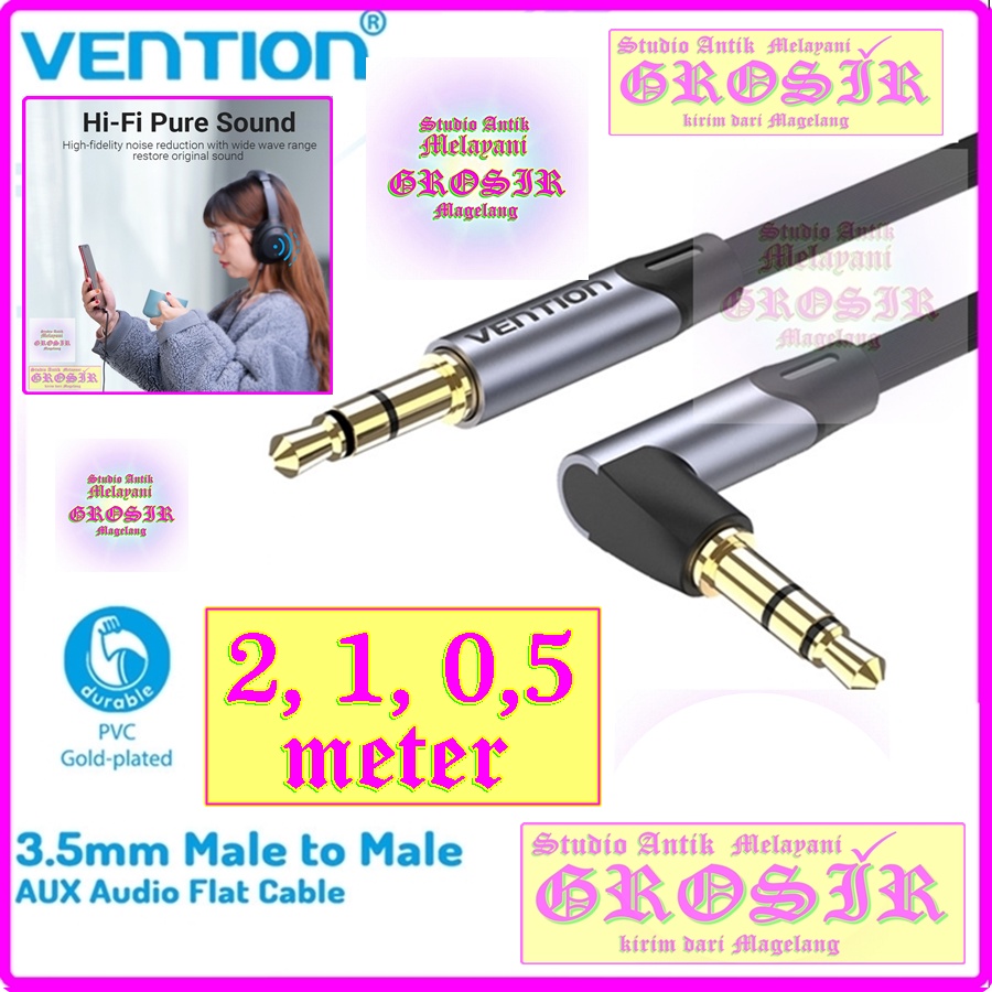 KABEL TRS SIKU 34926 - VENTION Kabel AUX FLAT L-Style Elbow 3.5mm - KABEL AUX SIKU - KABEL 3,5mm SIK