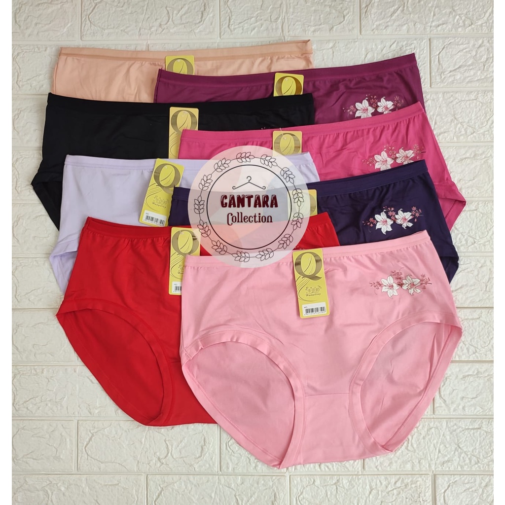 HUAYITING | CD Perempuan Dewasa / CD Jumbo Cewek / POLOS / 046