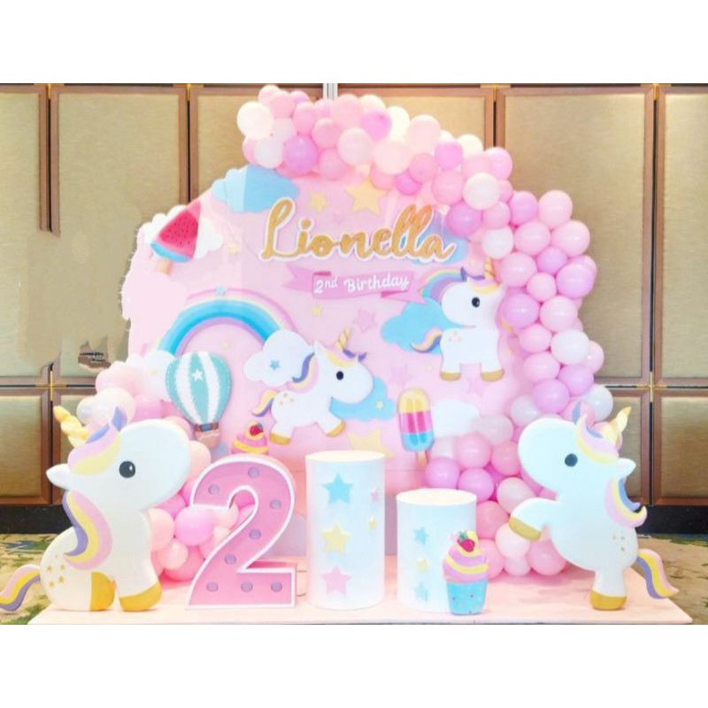 Karakter Unicorn Styrofoam Dekorasi Ulang Tahun
