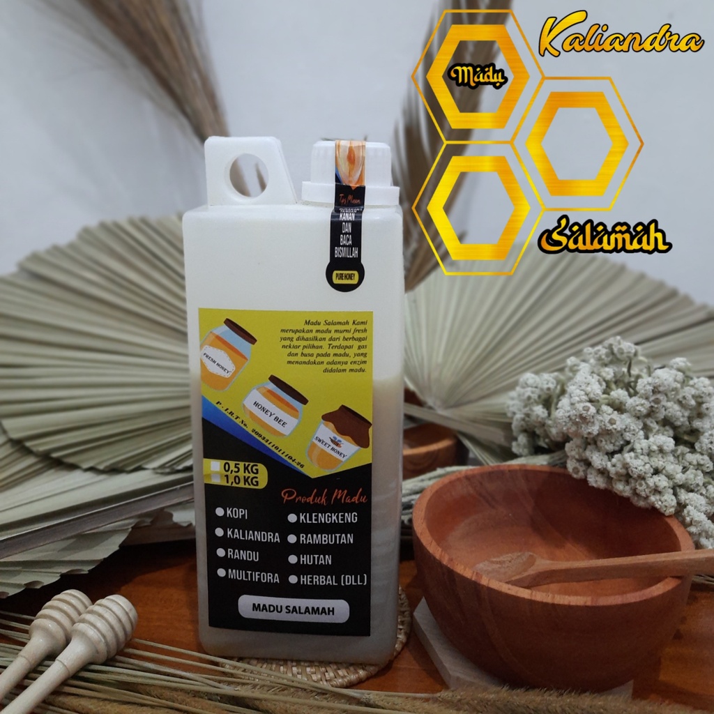 

Madu Kaliandra Super Murni dari Lebah tanpa Campuran dengan kemasan 500 gram | 1 kg original produk