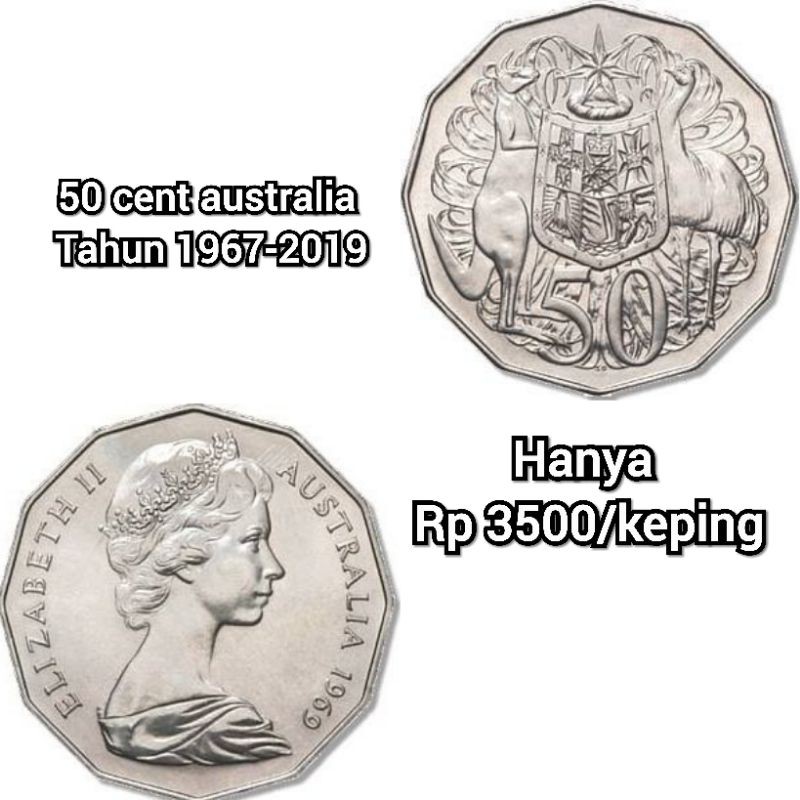 koin australia 50 cent tahun campur travel backpacker
