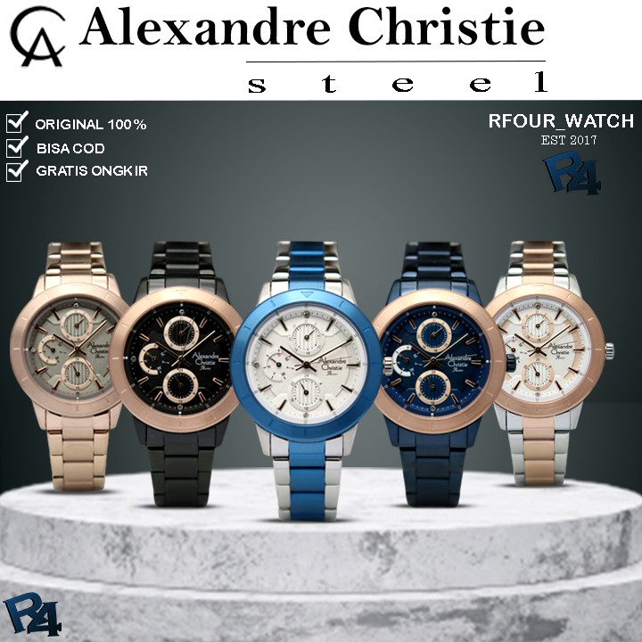 JAM ALEXANDRE CHRISTIE WANITA ORIGINAL ALEXANDER CHRISITIE WANITA JAM TANGAN ALEXANDER CRISTIE 2823