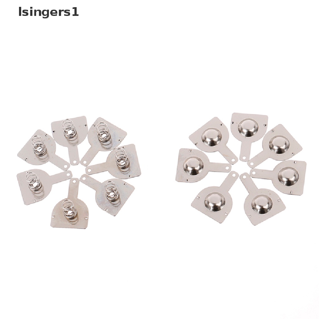 (lsingers1) 100pcs Plat Pegas single Kontak Baterai 18650 Positif &amp; Negatif 50 Pasang 16x18.5mm