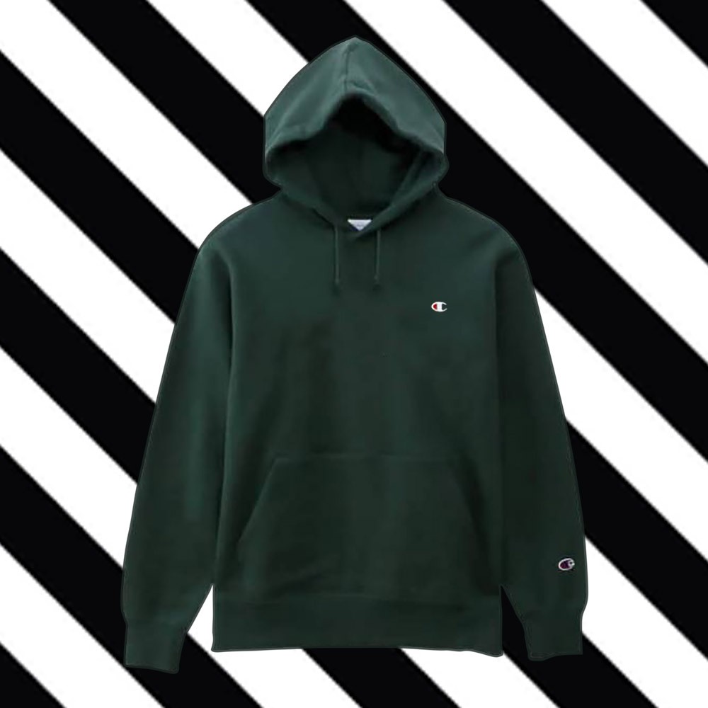 green hoodie champion
