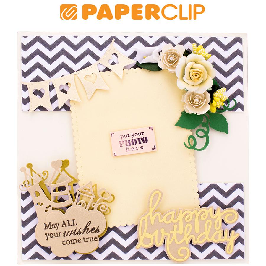 

SCRAPFRAME 20 X 20 CM BIRTHDAY 1 WHITE