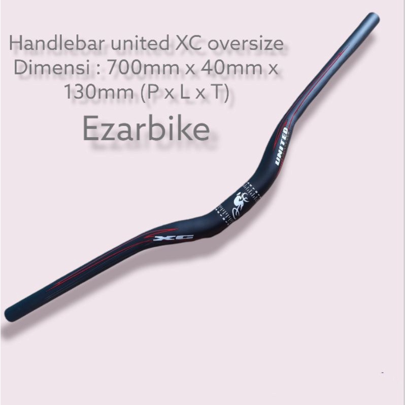 Stang Handlebar Risebar sepeda United XC Oversize