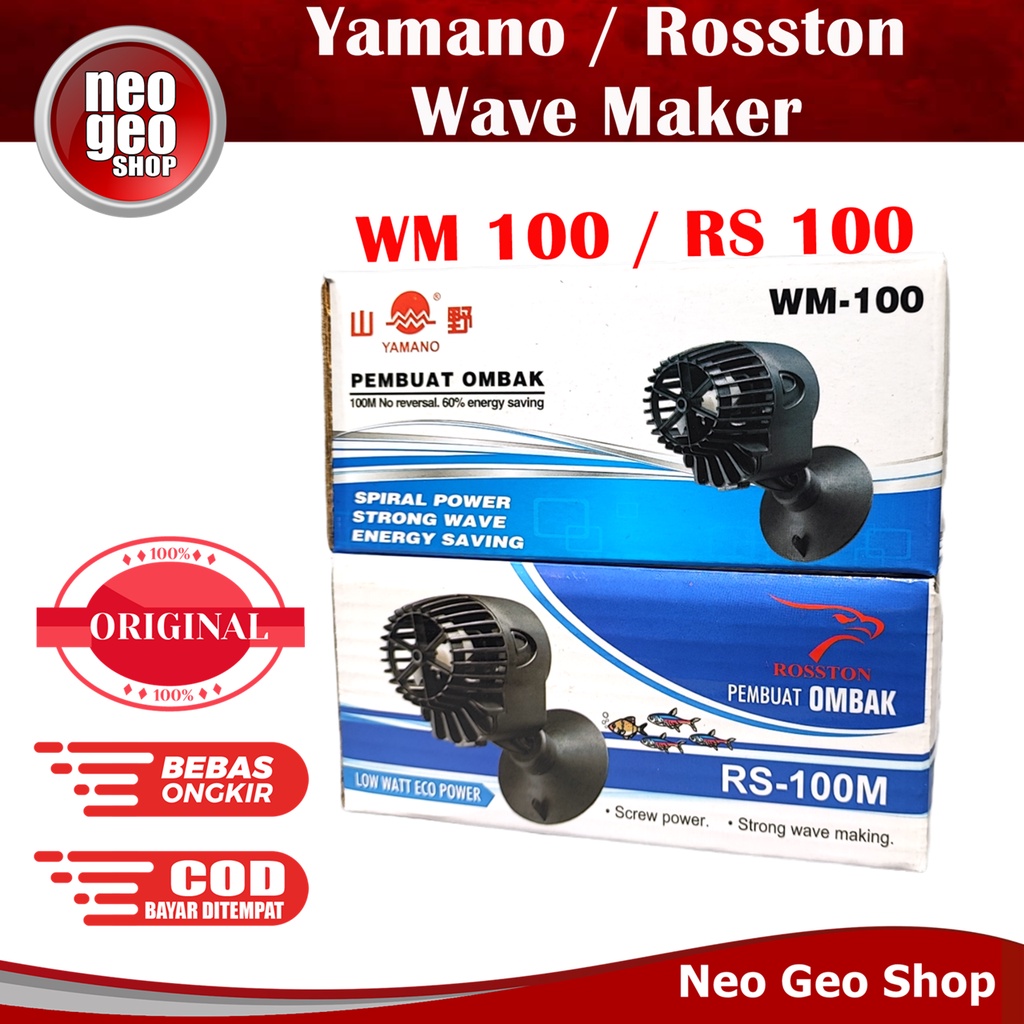 WM 100 RS 100M Yamano Rosston WM100 RS100M Wave Maker Pompa Arus Ombak Gelombang