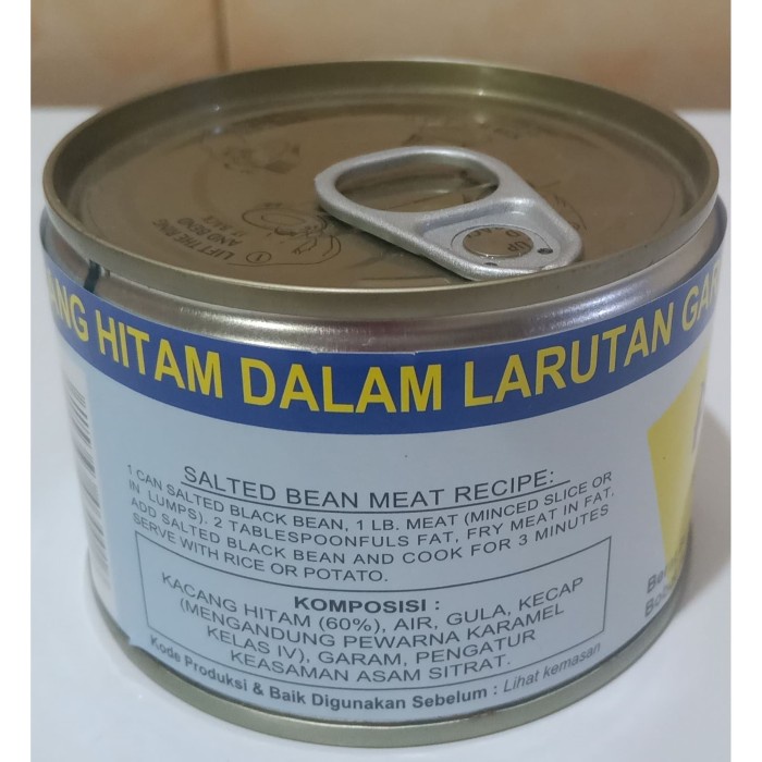 

Da202X6 Kacang Hitam Kaleng Larutan Garam / Amoy Salted Black Beans @170Gr Xa20X1