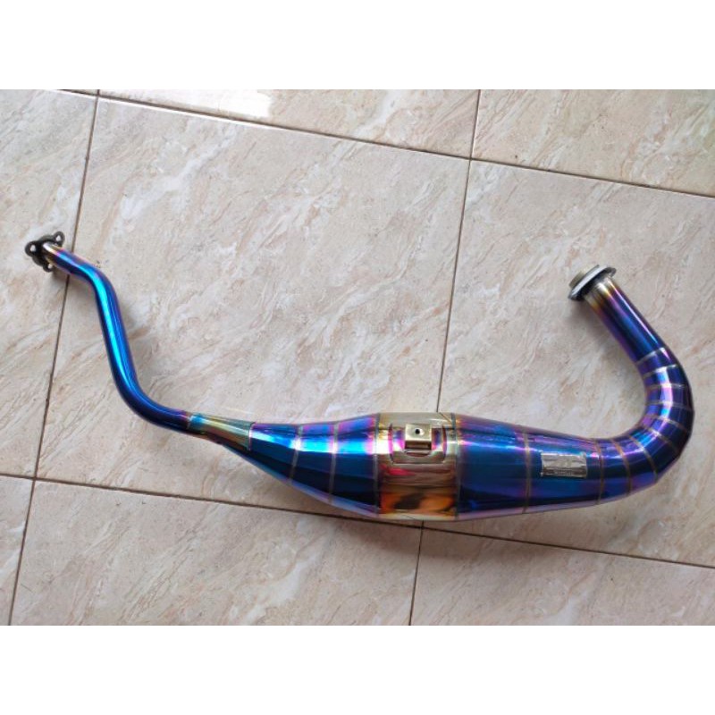 Tabung perut gembung Knalpot Ninja R RR Bluemoon cobra