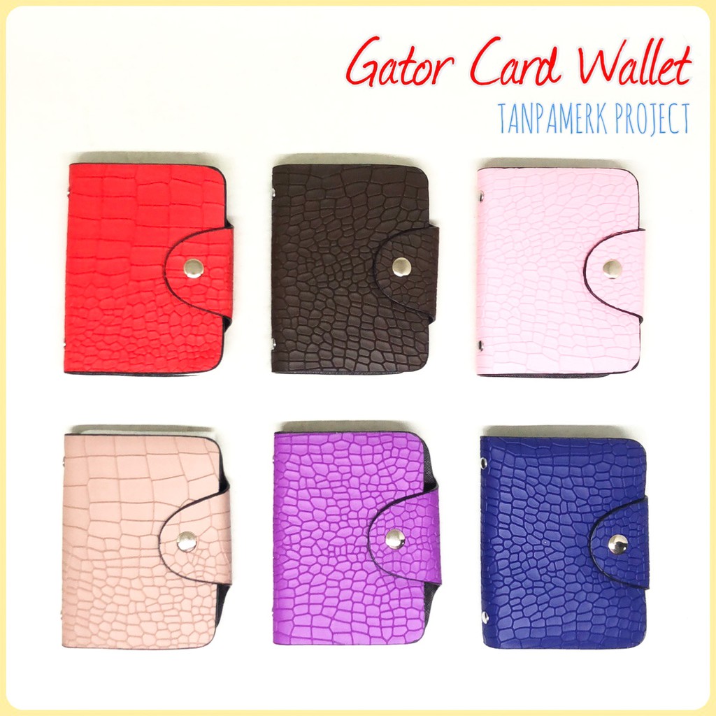 dompet original kartu TanpaMerk gator card wallet dompet kartu dompet murah