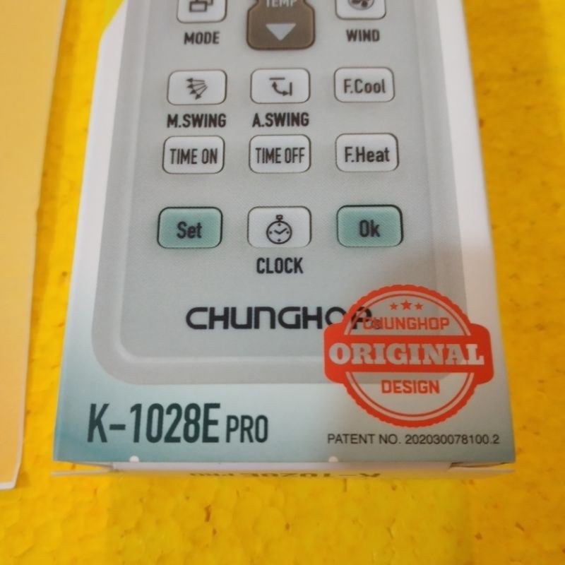 REMOTE AC MULTI CHUNGHOP UNIVERSAL K-1028E PRO