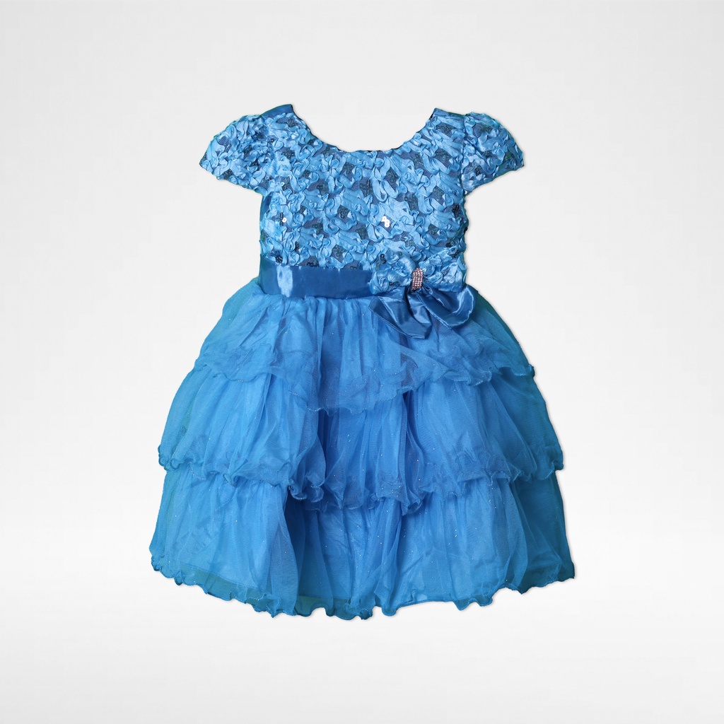 Rosalie Dress Anak Lace Pita Ruffle Tutu Elegan 1683