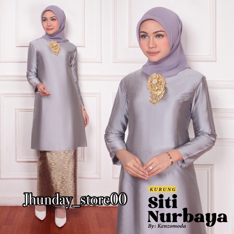 SETELAN KEBAYA TUNIK MODREN-KEBAYA KURUNG TAFETA-KEBAYA WISUDA TERBARU-KEBAYA BROKAT MURAH-ATASAN KEBAYA PESTA-KEBAYA TERBARU FAVORIT-KEBAYA-Abu-abu