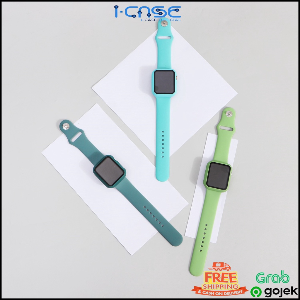 Strap Watch Band and Case 2 in 1 For 38mm 40mm 42mm 44mm (HANYA STRAP)