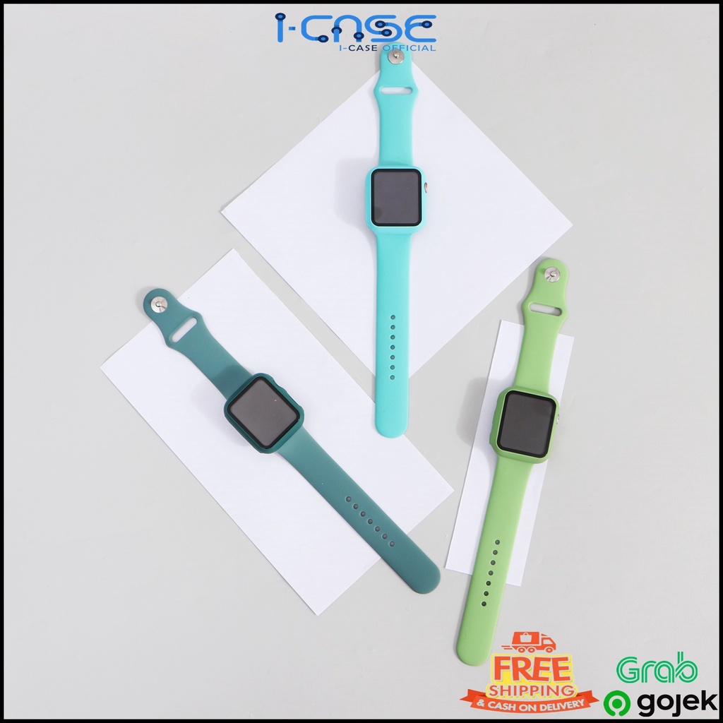 Strap Watch Band and Case 2 in 1 For 38mm 40mm 42mm 44mm (HANYA STRAP)